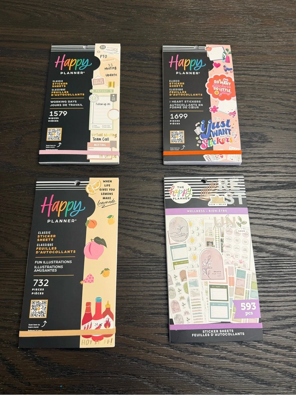 Happy Planner Classic Sticker Book Bundle – 4 Books, 4,603 Stickers, Brand New